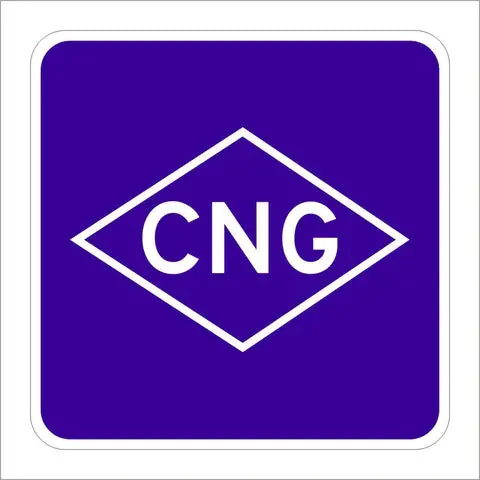G66-22A (Ca) Compressed Natural Gas Sign 1