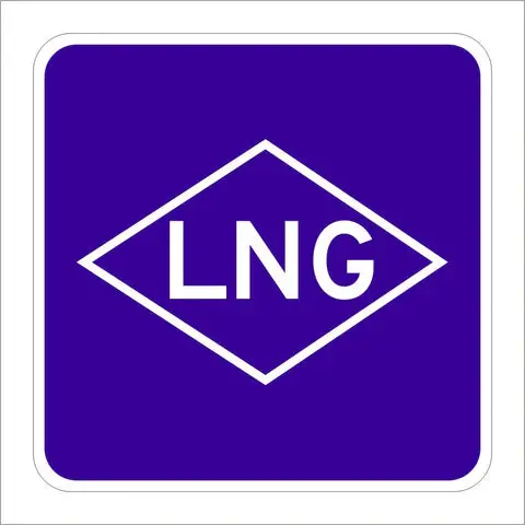 G66-22B (Ca) Liquified Natural Gas Sign 1