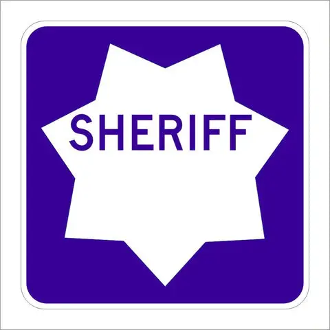 G66-61 (Ca) Sheriff Sign 1