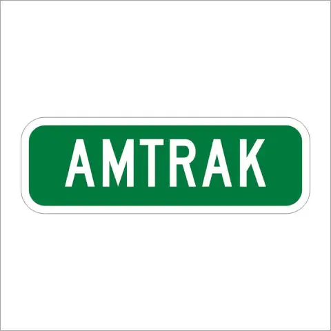 G97a (Ca) Amtrak Sign 1