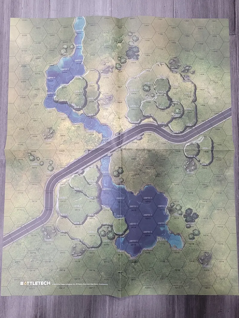 Game Of Armored Combat Box Set Map- Grasslands #2/Deserts #2 1