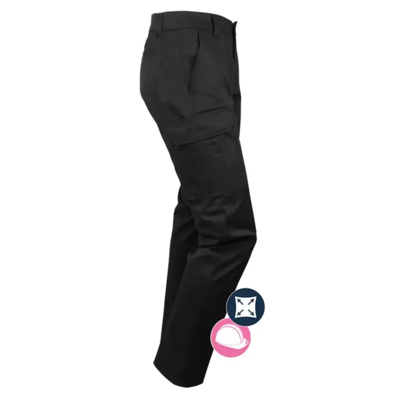 Gatts Women's Stretch Work Pants 013Ex - Black 1