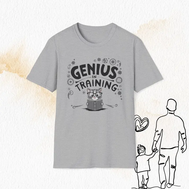 Genius In Training Cotton Men T-Shirt 1