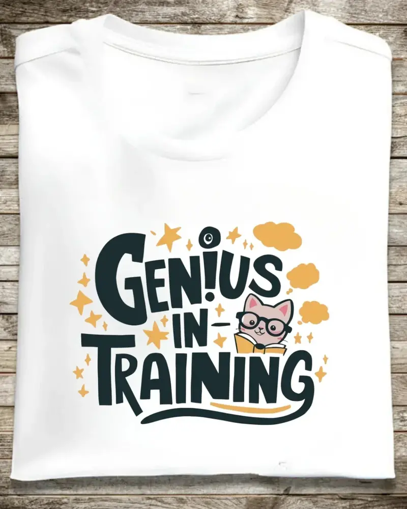 Genius In Training Cotton T-Shirt 1