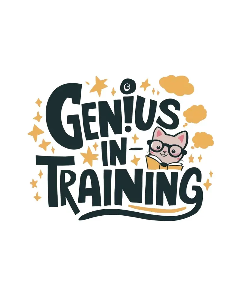 Genius In Training Cotton T-Shirt 2