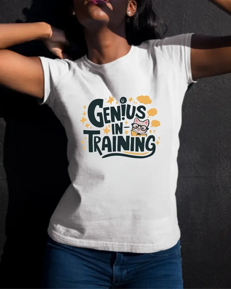 Genius In Training Cotton T-Shirt 3