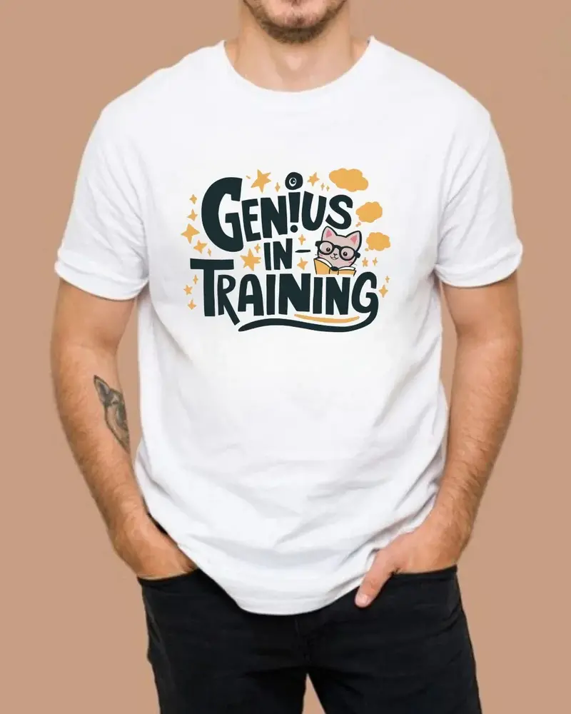 Genius In Training Cotton T-Shirt 4
