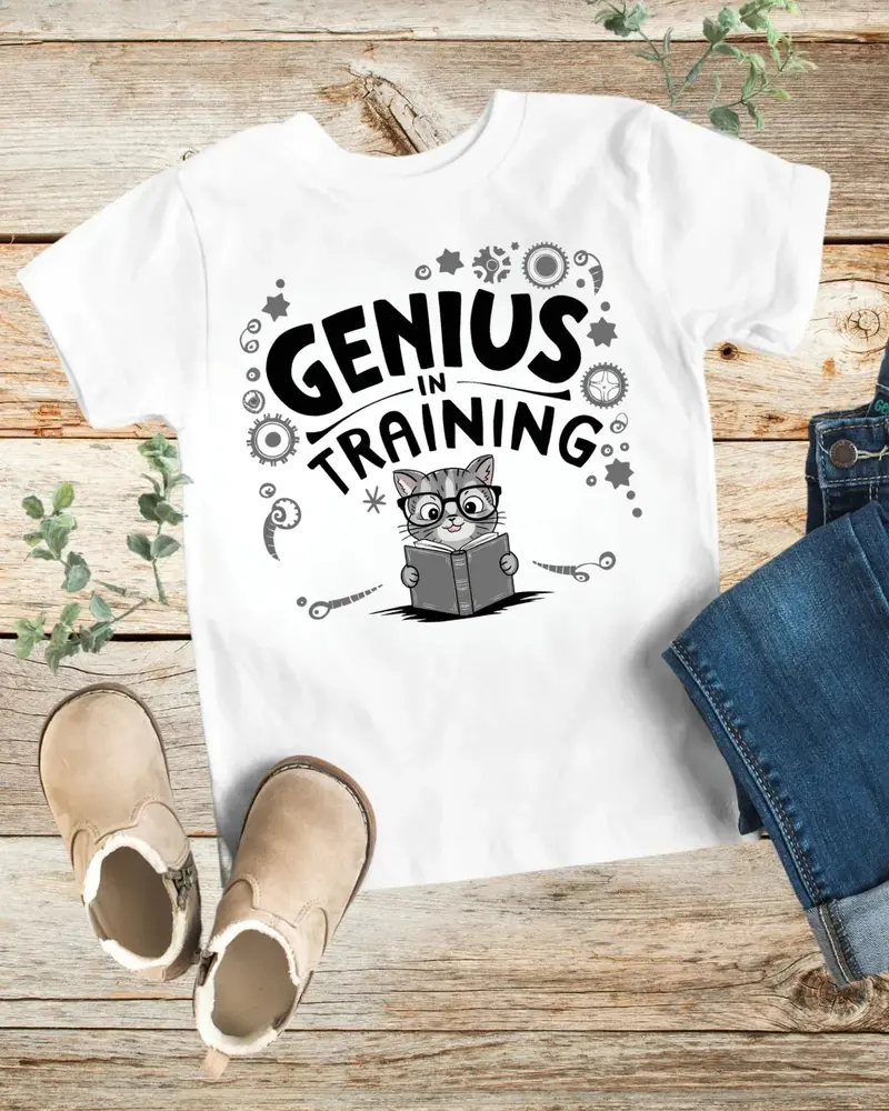 Genius In Training Kids Cotton T-Shirt 1