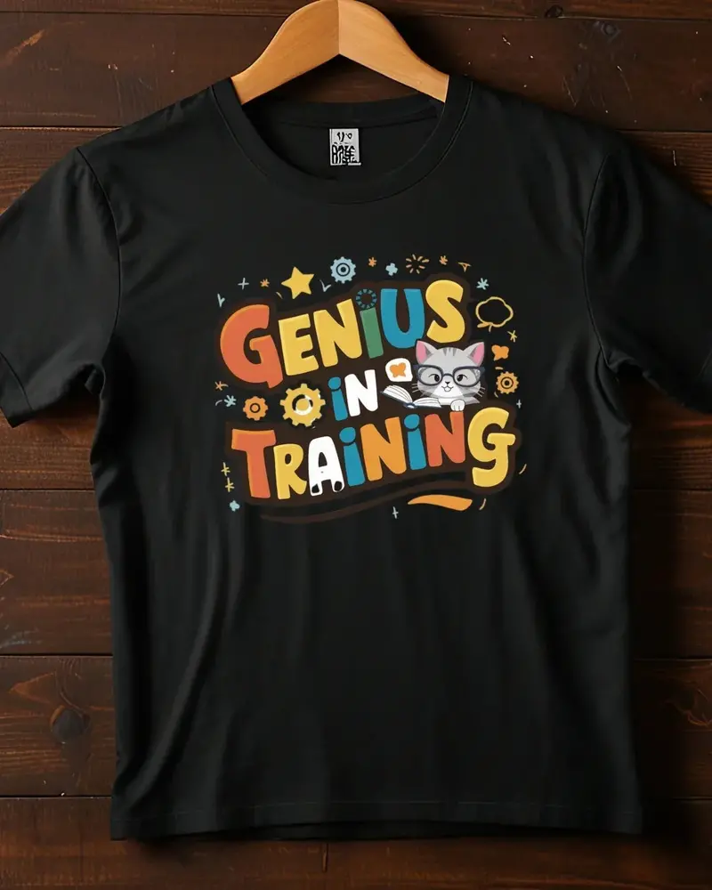 Genius In Training Kids Cotton T-Shirt 1