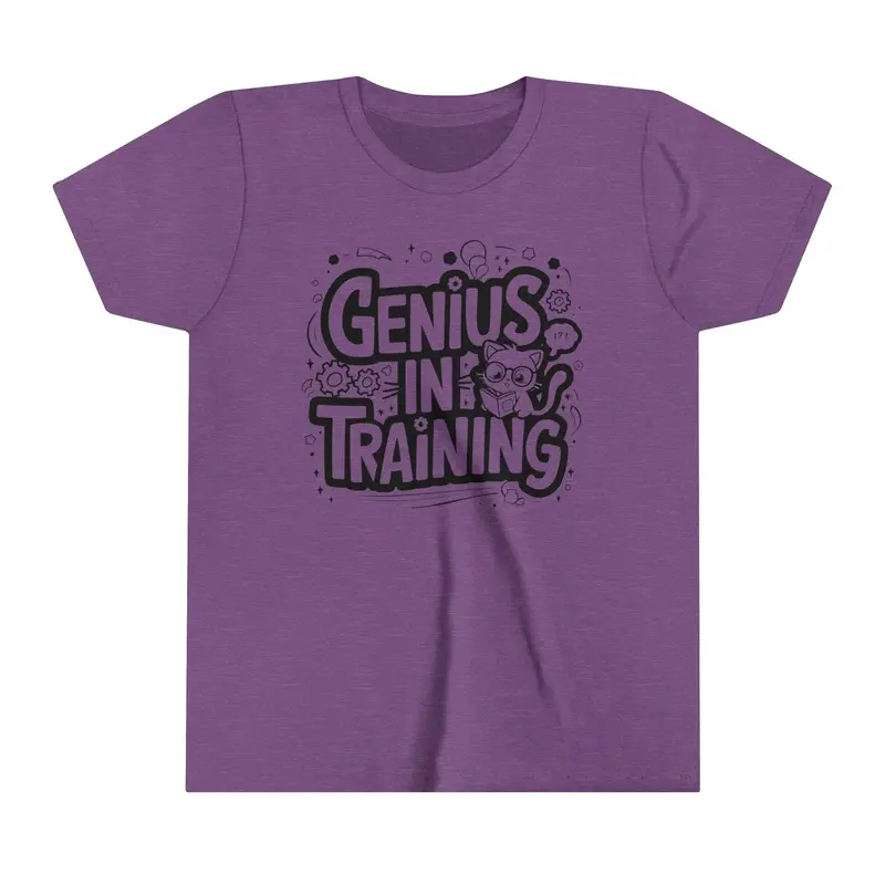 Genius In Training Youth Heavy Cotton T-Shirt 11