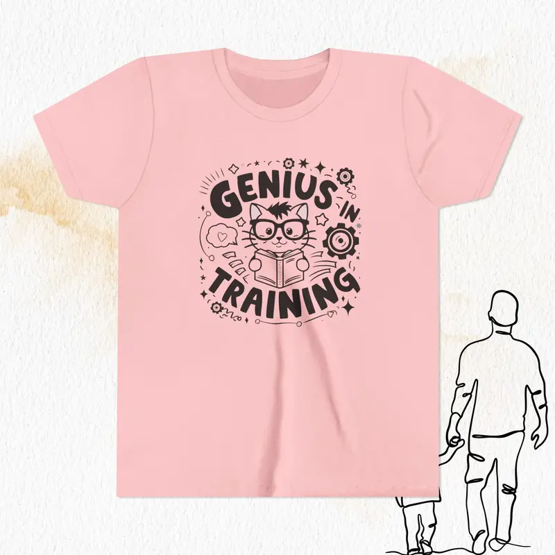 Genius In Training Youth Heavy Cotton T-Shirt 12