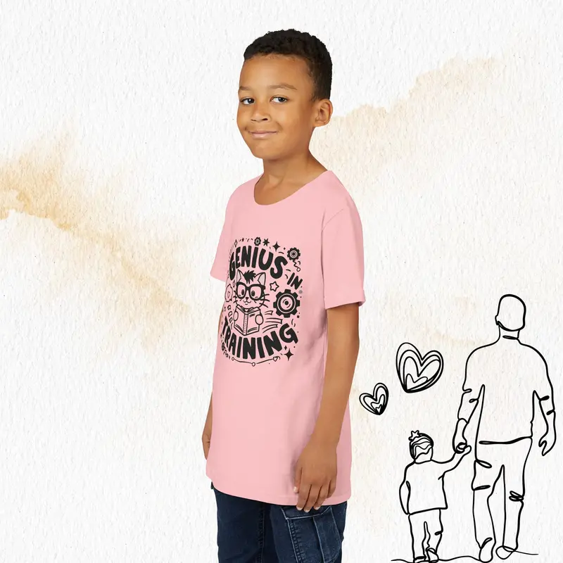 Genius In Training Youth Heavy Cotton T-Shirt 14