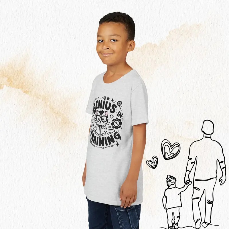Genius In Training Youth Heavy Cotton T-Shirt 18