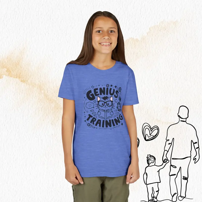 Genius In Training Youth Heavy Cotton T-Shirt 19