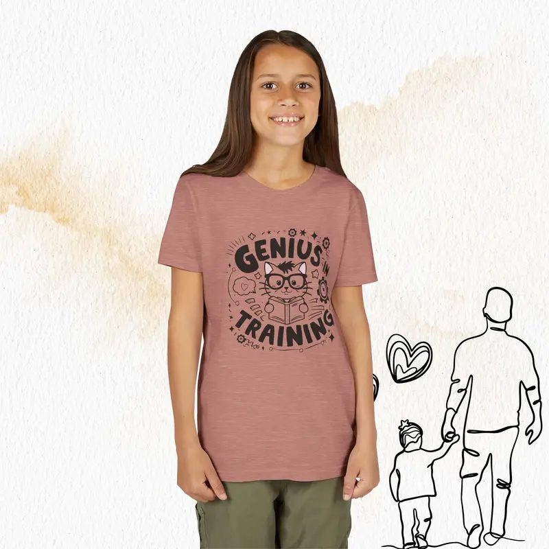Genius In Training Youth Heavy Cotton T-Shirt 21