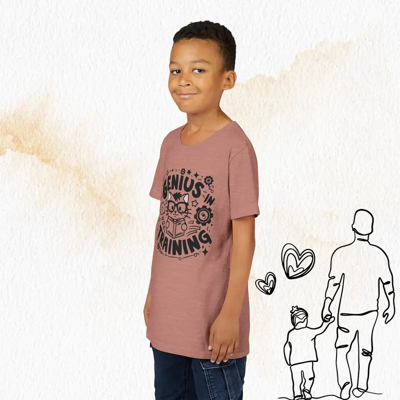 Genius In Training Youth Heavy Cotton T-Shirt 22