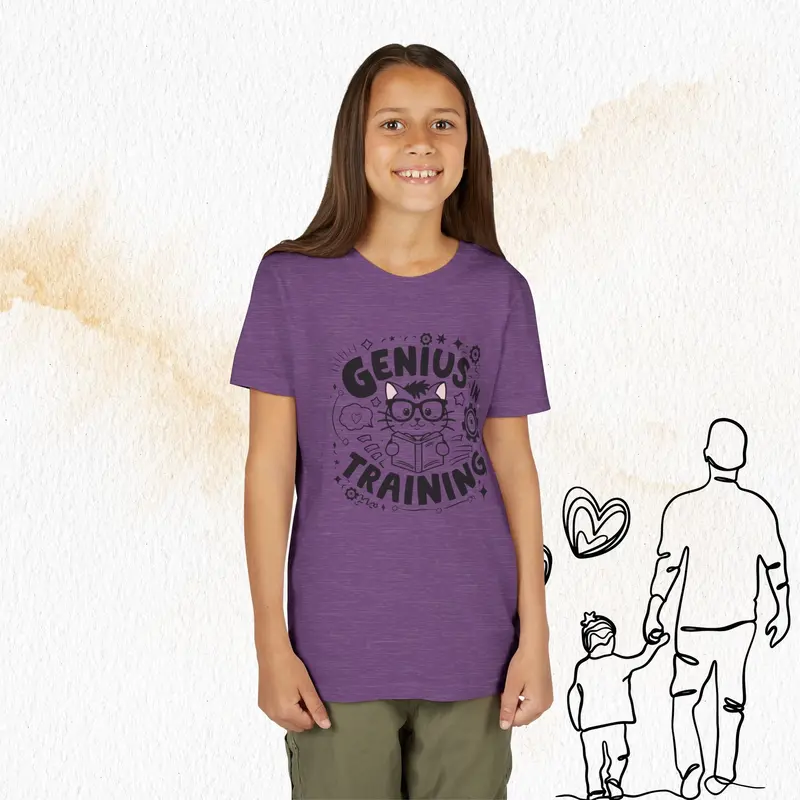 Genius In Training Youth Heavy Cotton T-Shirt 23