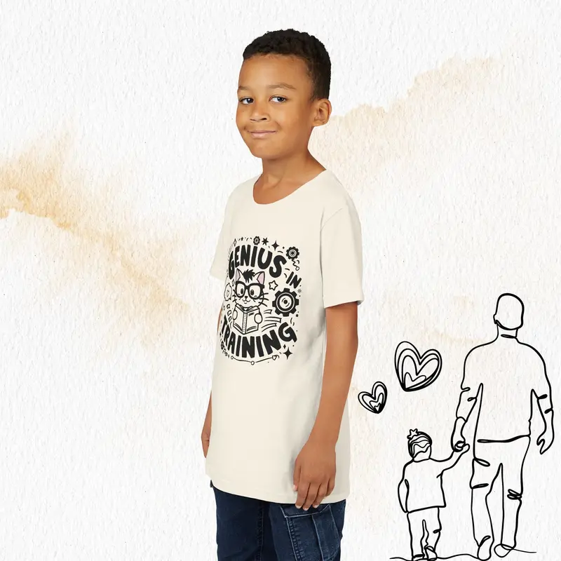 Genius In Training Youth Heavy Cotton T-Shirt 26