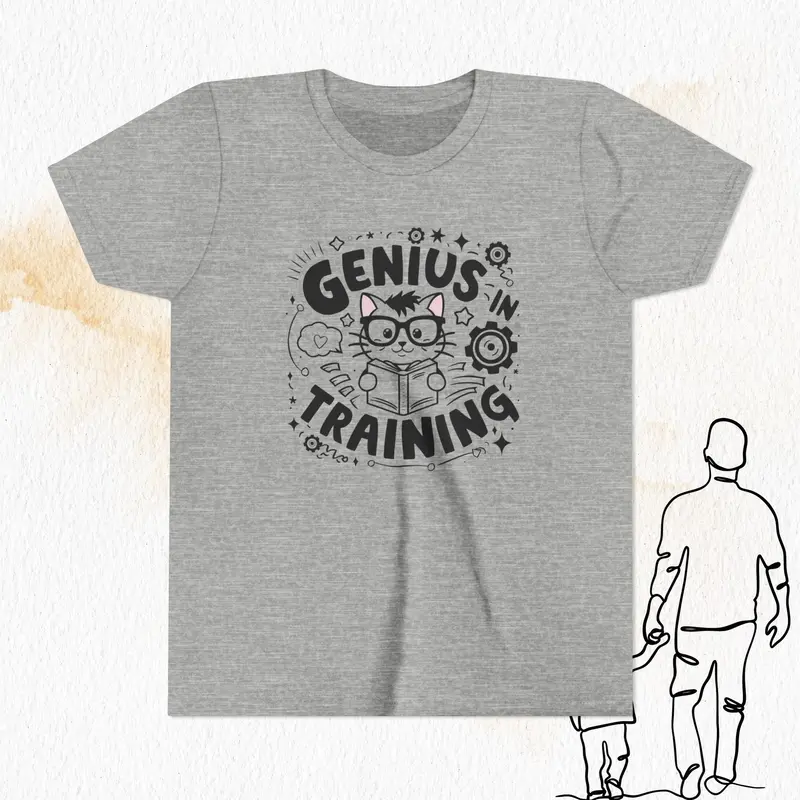 Genius In Training Youth Heavy Cotton T-Shirt 6