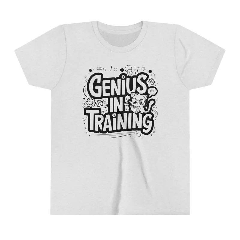 Genius In Training Youth Heavy Cotton T-Shirt 6