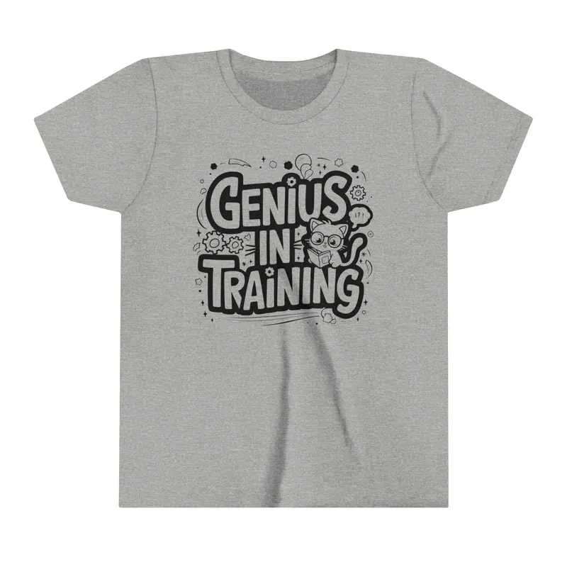 Genius In Training Youth Heavy Cotton T-Shirt 8