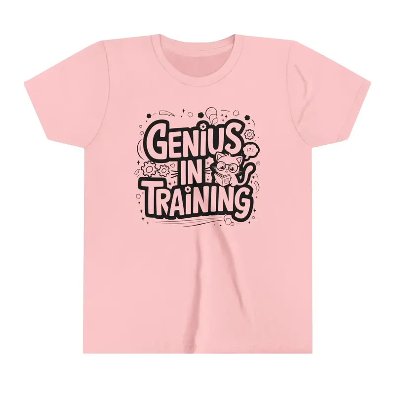Genius In Training Youth Heavy Cotton T-Shirt 8