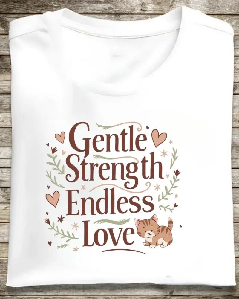 Gentle Strength Endless Love  Grandma Cotton Tshirt 1