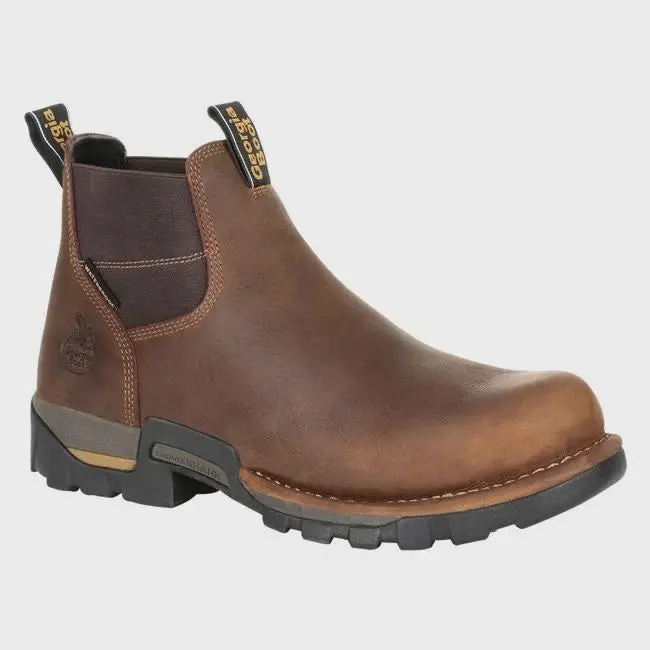 Georgia Boot Eagle One Steel Toe Waterproof Chelsea Work Boot #Gb00337 1