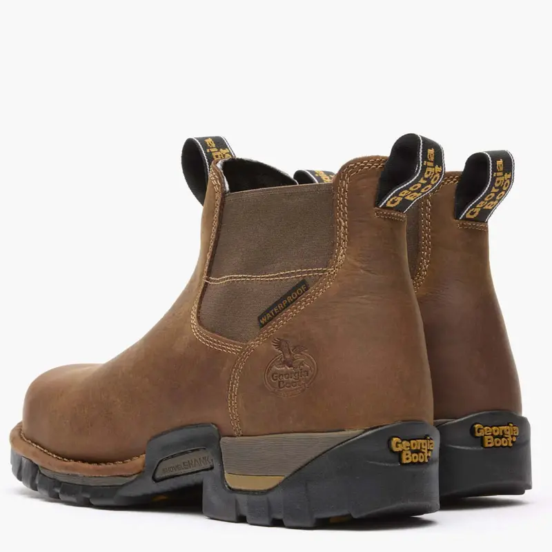 Georgia Boot Eagle One Steel Toe Waterproof Chelsea Work Boot #Gb00337 4