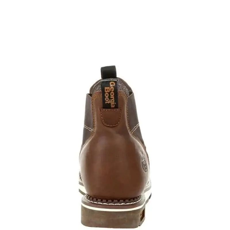 Georgia Boot Men's 5" Waterproof Eh Wedge Sole Soft Toe Chelsea Boot 3