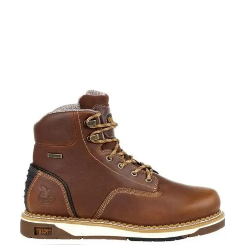Georgia Boot Men's Amp Lt 6" Waterproof Eh Wedge Sole Steel Toe Work Boot 1