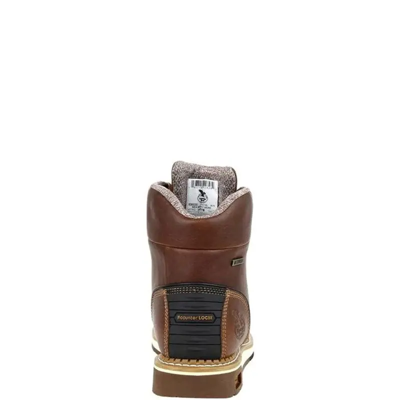 Georgia Boot Men's Amp Lt 6" Waterproof Eh Wedge Sole Steel Toe Work Boot 4