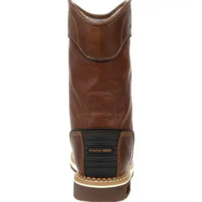 Georgia Boot Men's Amp Waterproof Eh 10" Wedge Sole Soft Toe Wellington Boot 4