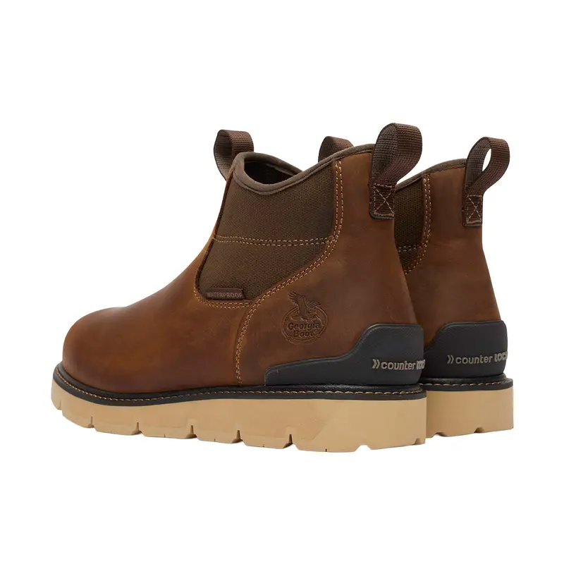 Georgia Boot Men's Carbon Flex Wedge Chelsea Work Boot 6