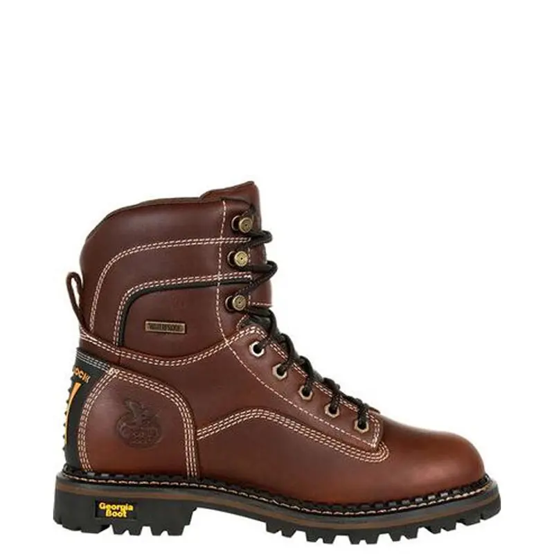 Georgia Boot Women's Amp Lt 7" Waterproof Eh Low Heel Alloy Toe Logger Boot 1