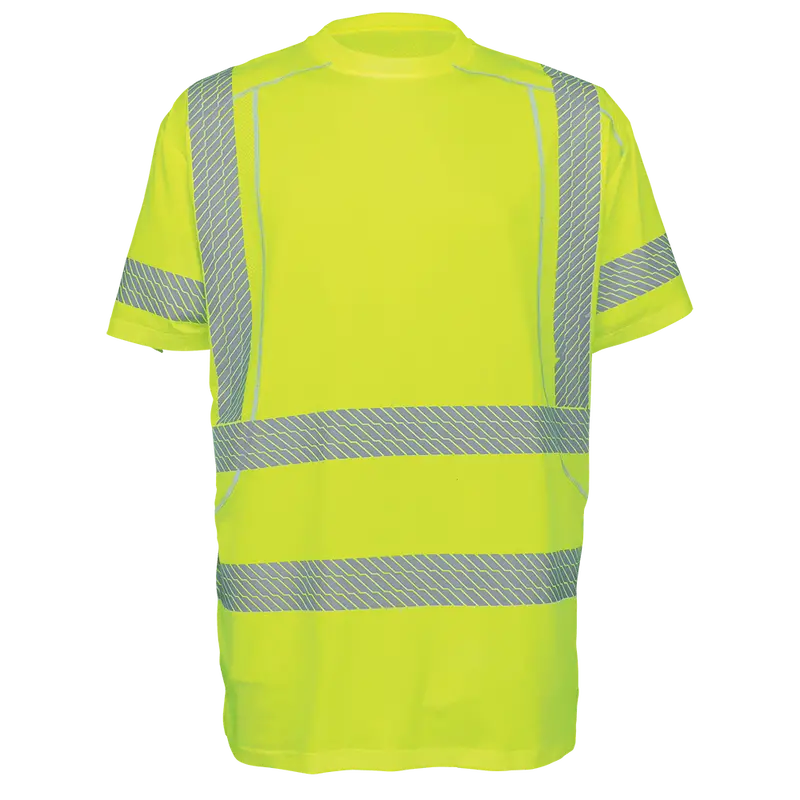 Ggs Frogwear Class 3 Premium High-Performance Stretch Athletic Safety Shirt - Glo-205 1