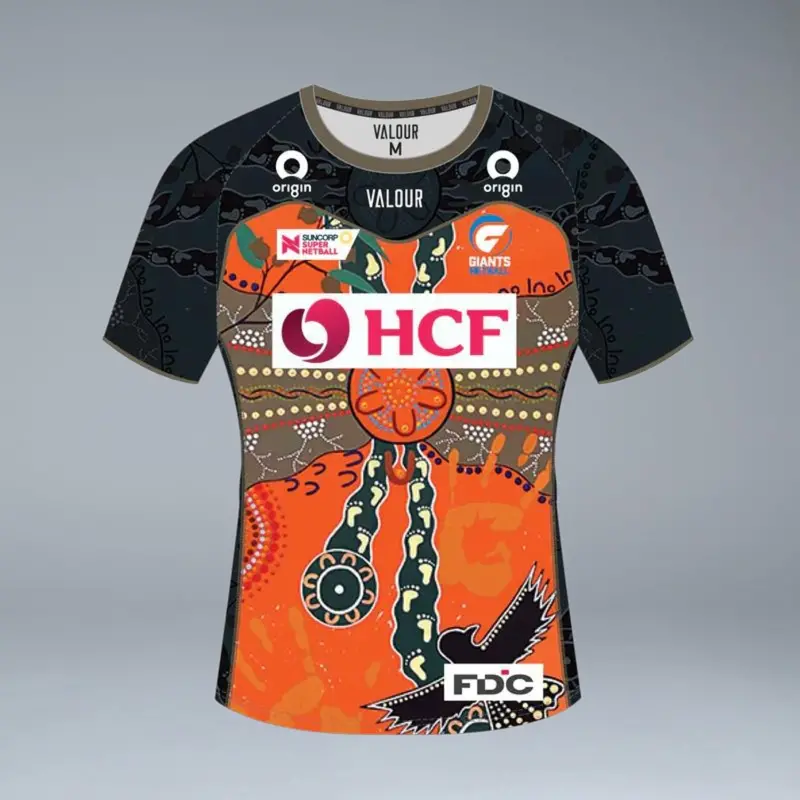 Giants First Nations Women's Warm Up Tee 2022 1
