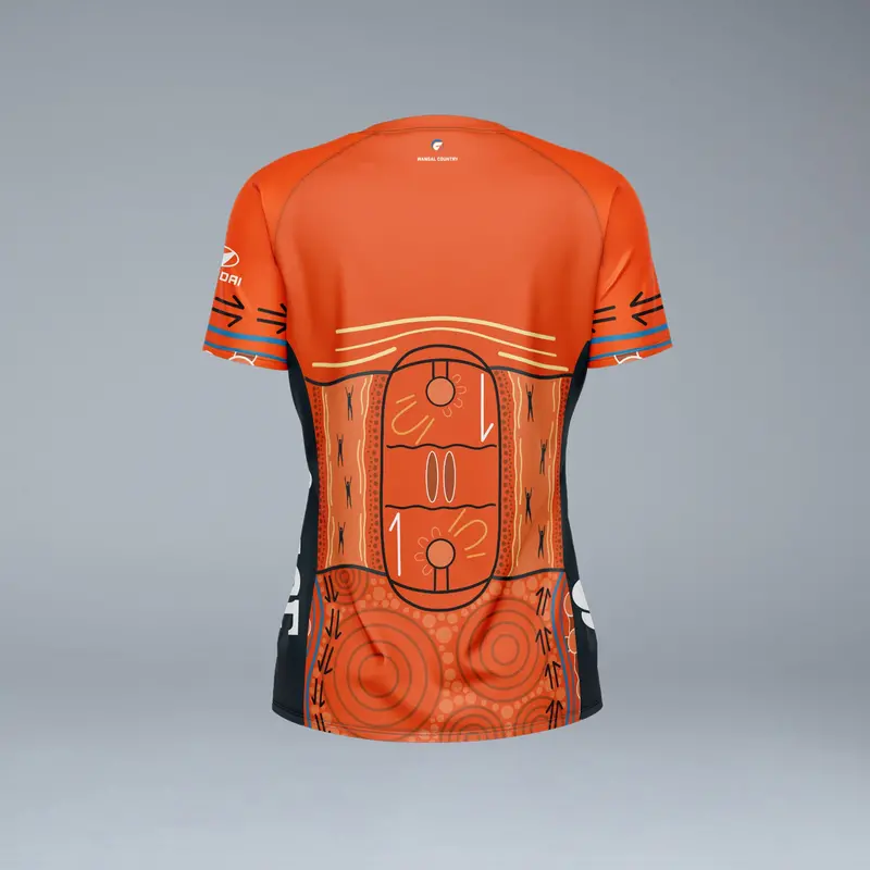 Giants Netball First Nations Clash Warm Up Tee 2025 2