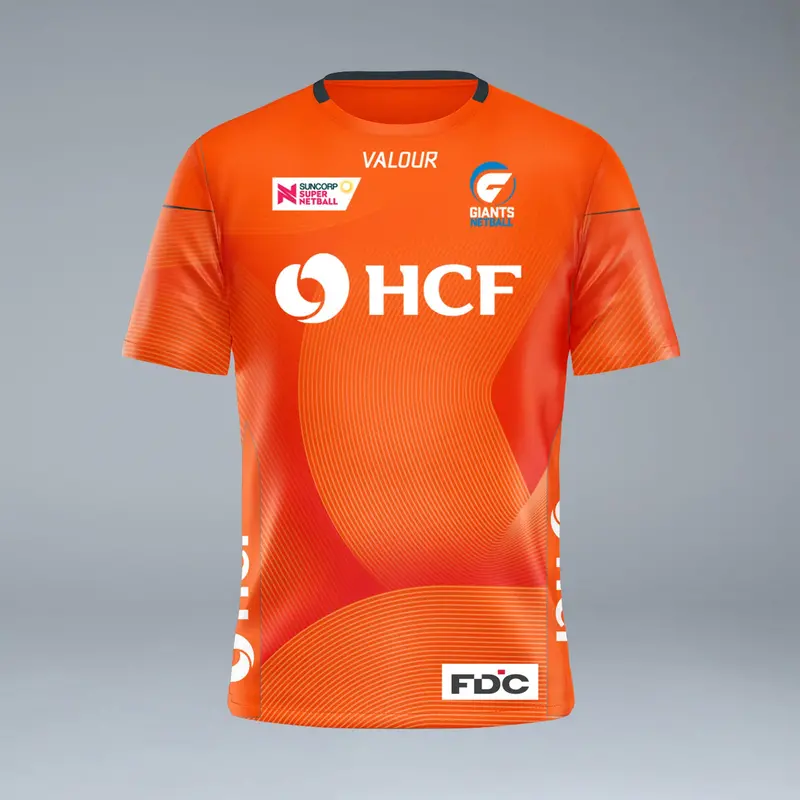 Giants Netball Home Warm Up Tee 1