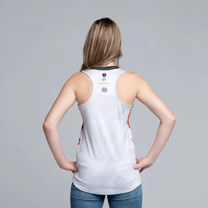 Giants Netball Replica Training Singlet - Grey 2