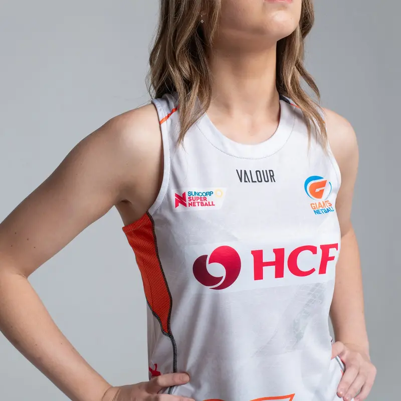 Giants Netball Replica Training Singlet - Grey 7