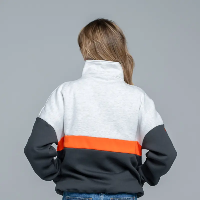 Giants Netball Tri Colour Half Zip Fleece Top 2