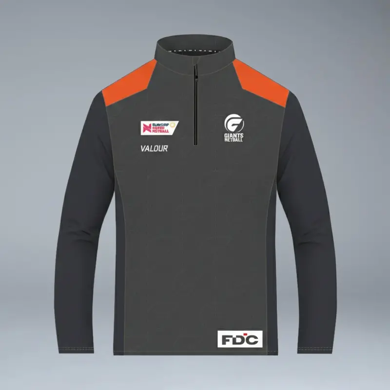 Giants Netball Unisex 1/4 Zip Training Tech Top 1