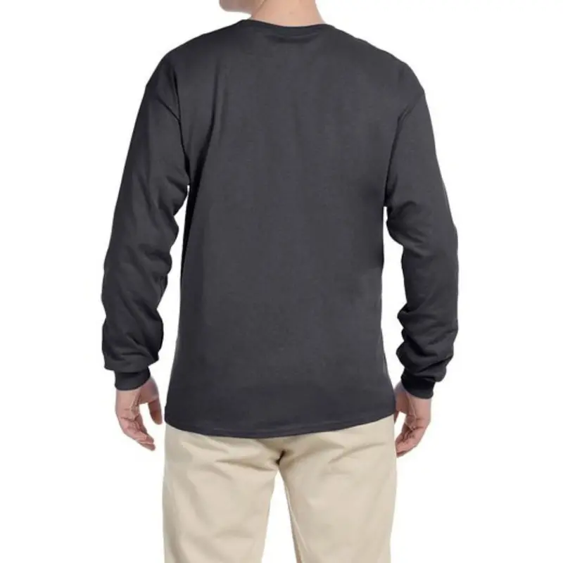 Gildan G240 Men's Ultra Cotton Long-Sleeve T-Shirt - Sport Grey 10
