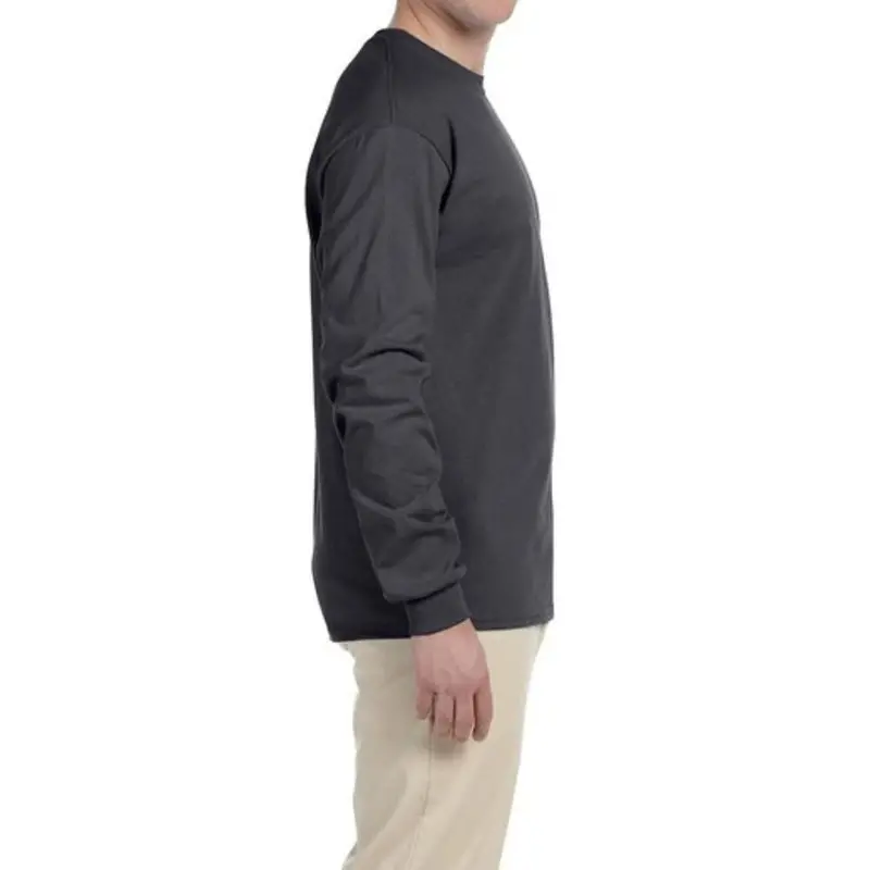 Gildan G240 Men's Ultra Cotton Long-Sleeve T-Shirt - Sport Grey 11