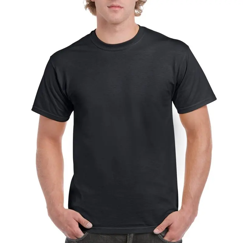 Gildan G500 Men's Short Sleeve Crew Neck T-Shirt - Black 1