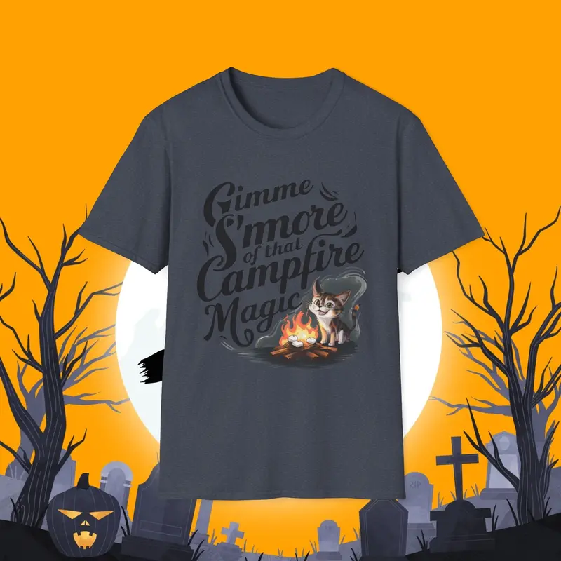 Gimme S'more Campfire Cotton Men T-Shirt 3
