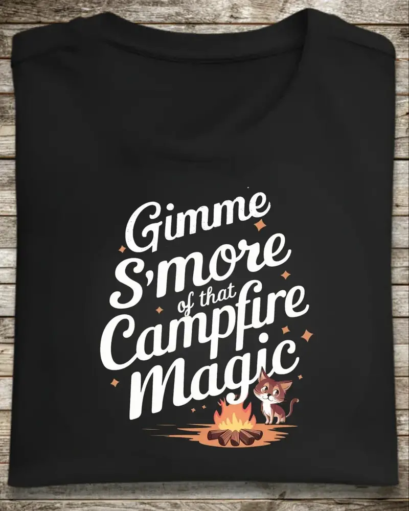 Gimme S'more Of That Campfires Magic Cotton T-Shirt 1