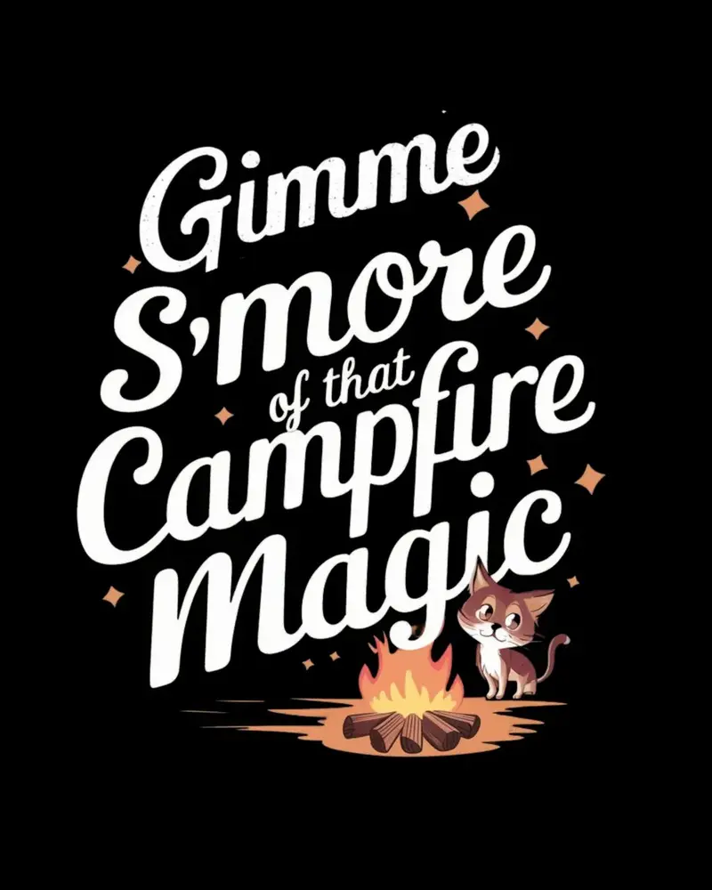Gimme S'more Of That Campfires Magic Cotton T-Shirt 2