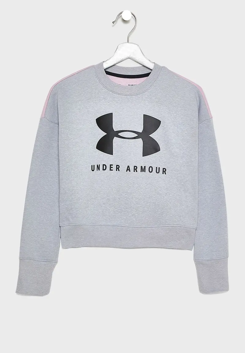 Girls' Ua Sportstyle Fleece Crew 1348201-011 1